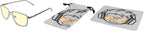 GUNNAR Gaming Glasses - ClixGaming Goggles Amber Lens - Blue Light Blocking Relieve Dry Eye