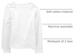 The Children's Place Girls Basic Long Sleeve Layering Tees