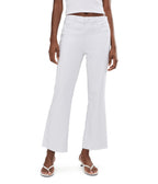 KUT from the Kloth Kelsey High-Rise Ankle Flare with Raw Hem