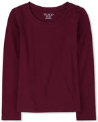 The Children's Place Girls Basic Long Sleeve Layering Tees