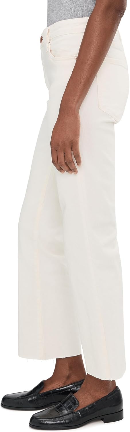 KUT from the Kloth Kelsey High-Rise Ankle Flare with Raw Hem