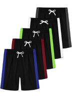 YERIOK 5 Pack Boys Athletic Shorts Mesh Basketball Soccer Quick Dry Shortss