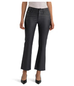 KUT from the Kloth Kelsey High-Rise Ankle Flare with Raw Hem