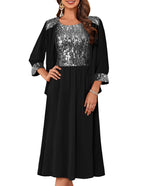 GRACE KARIN Formal Wedding Guest Dress Sequin Mother of The Bride Dresses