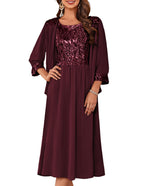 GRACE KARIN Formal Wedding Guest Dress Sequin Mother of The Bride Dresses