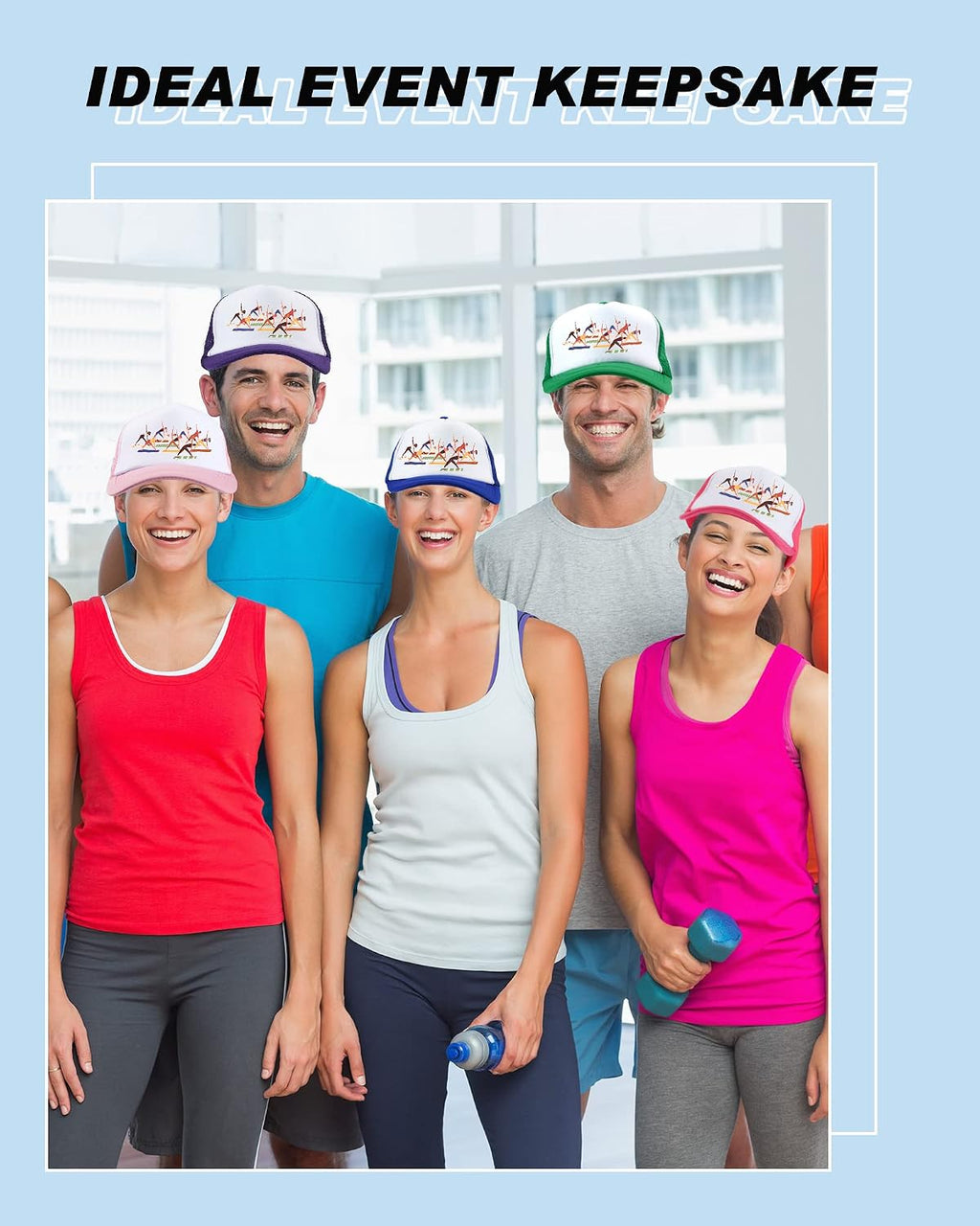 Didaey Sublimation Trucker Hat Bulk, Blank Mesh Baseball Caps