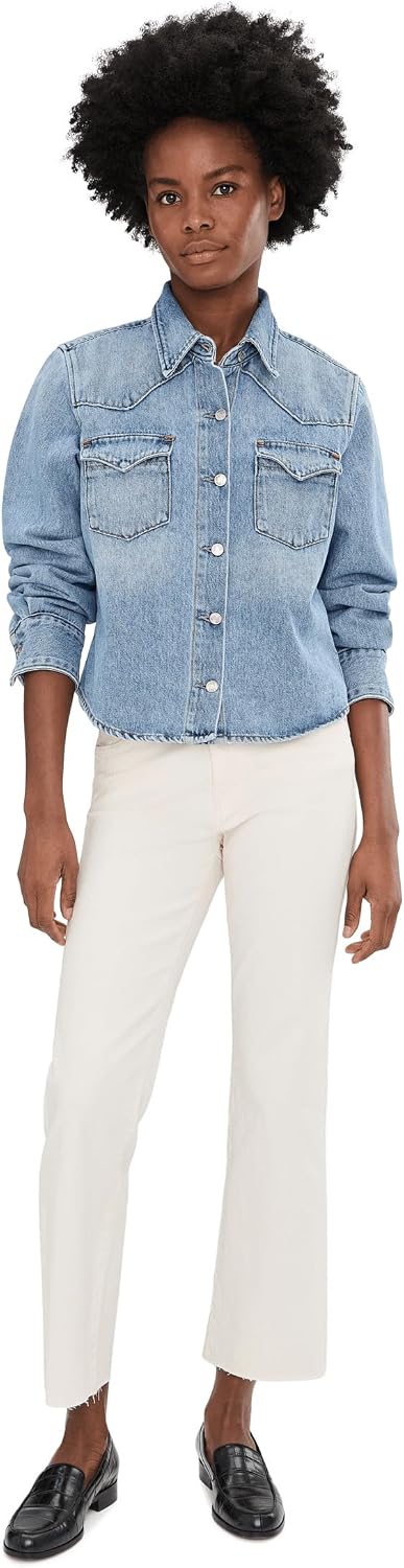 KUT from the Kloth Kelsey High-Rise Ankle Flare with Raw Hem