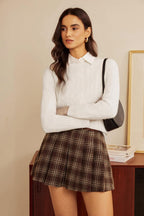 GRACE KARIN Women 100% Merino Wool Sweater Cable Crewneck Pullover Sweaters