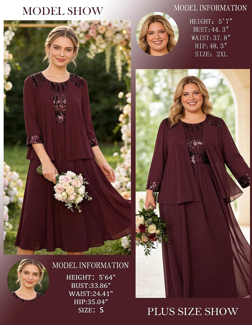 GRACE KARIN Formal Wedding Guest Dress Sequin Mother of The Bride Dresses