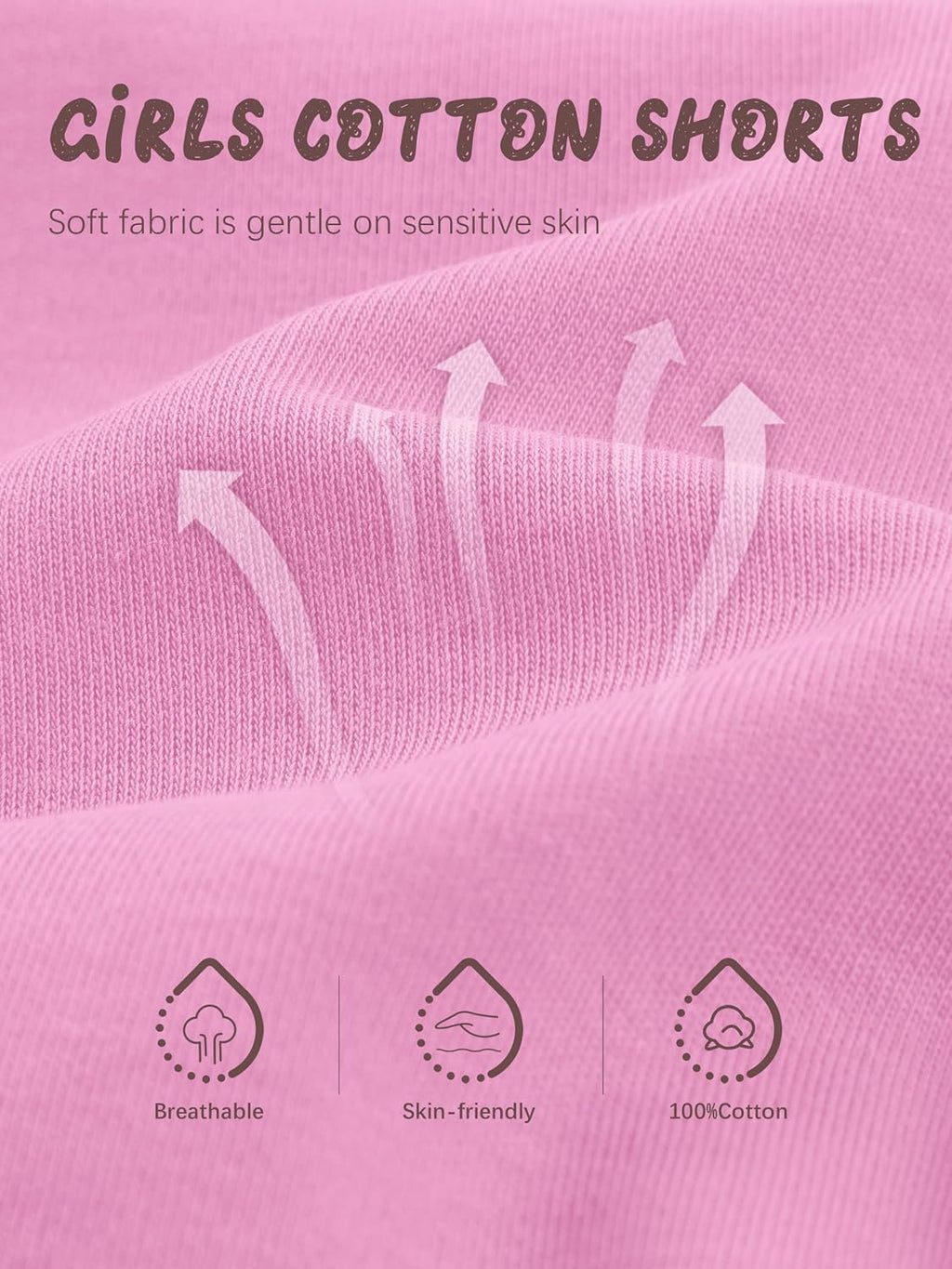 YERIOK 3 Pack Cotton Baby Girls Shorts Toddler Biker Bike Cartwheel Under Shorts for Baby Girl Clothes