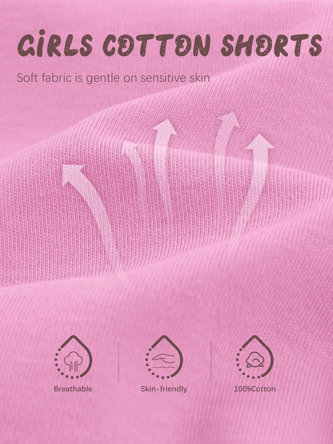YERIOK 3 Pack Cotton Baby Girls Shorts Toddler Biker Bike Cartwheel Under Shorts for Baby Girl Clothes