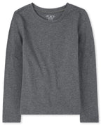 The Children's Place Girls Basic Long Sleeve Layering Tees