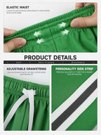 YERIOK 4 Pack Boys Athletic Shorts Mesh Basketball Soccer Quick Dry Short